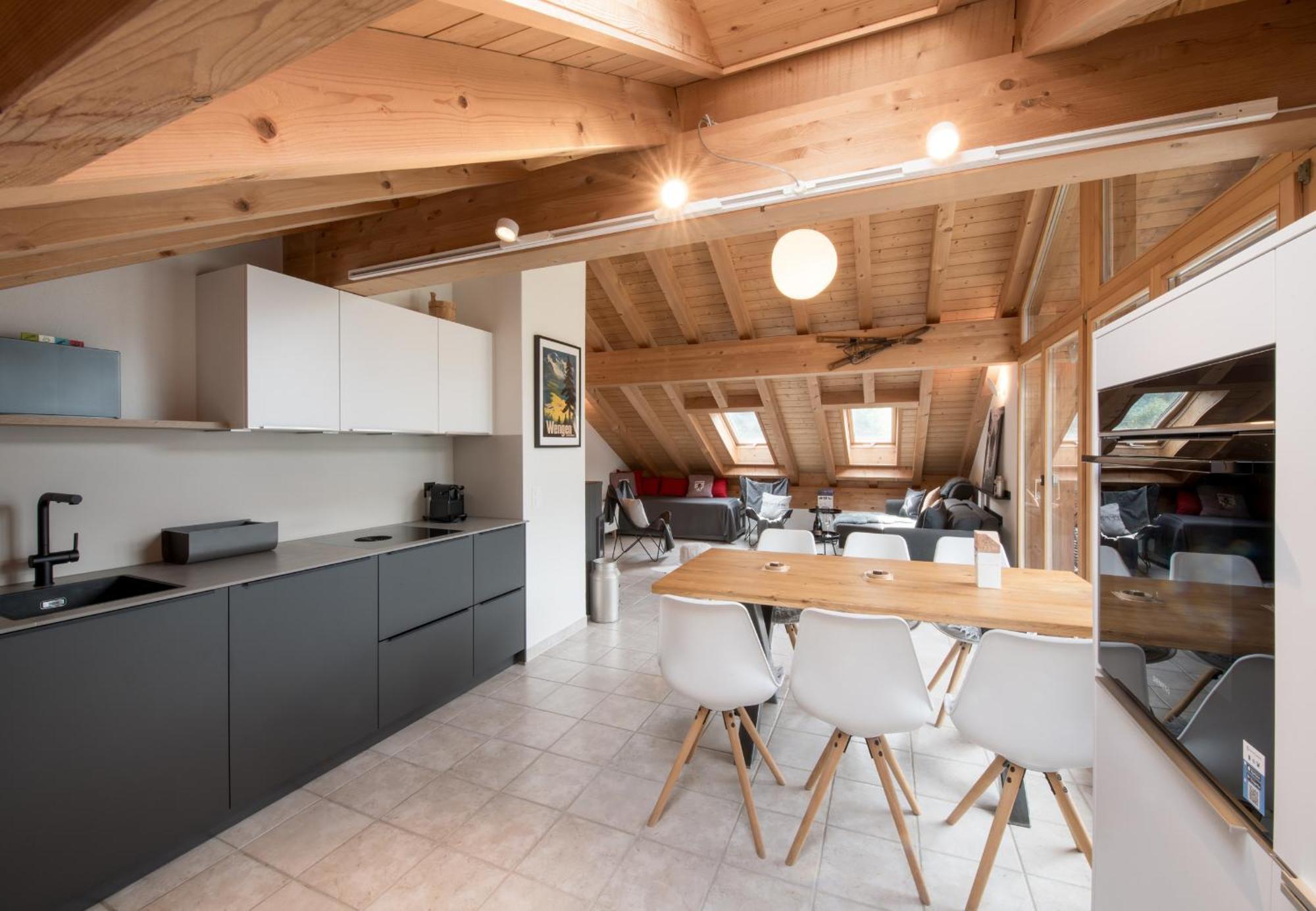 Chalet Rose Penthouse Wengen Exterior photo